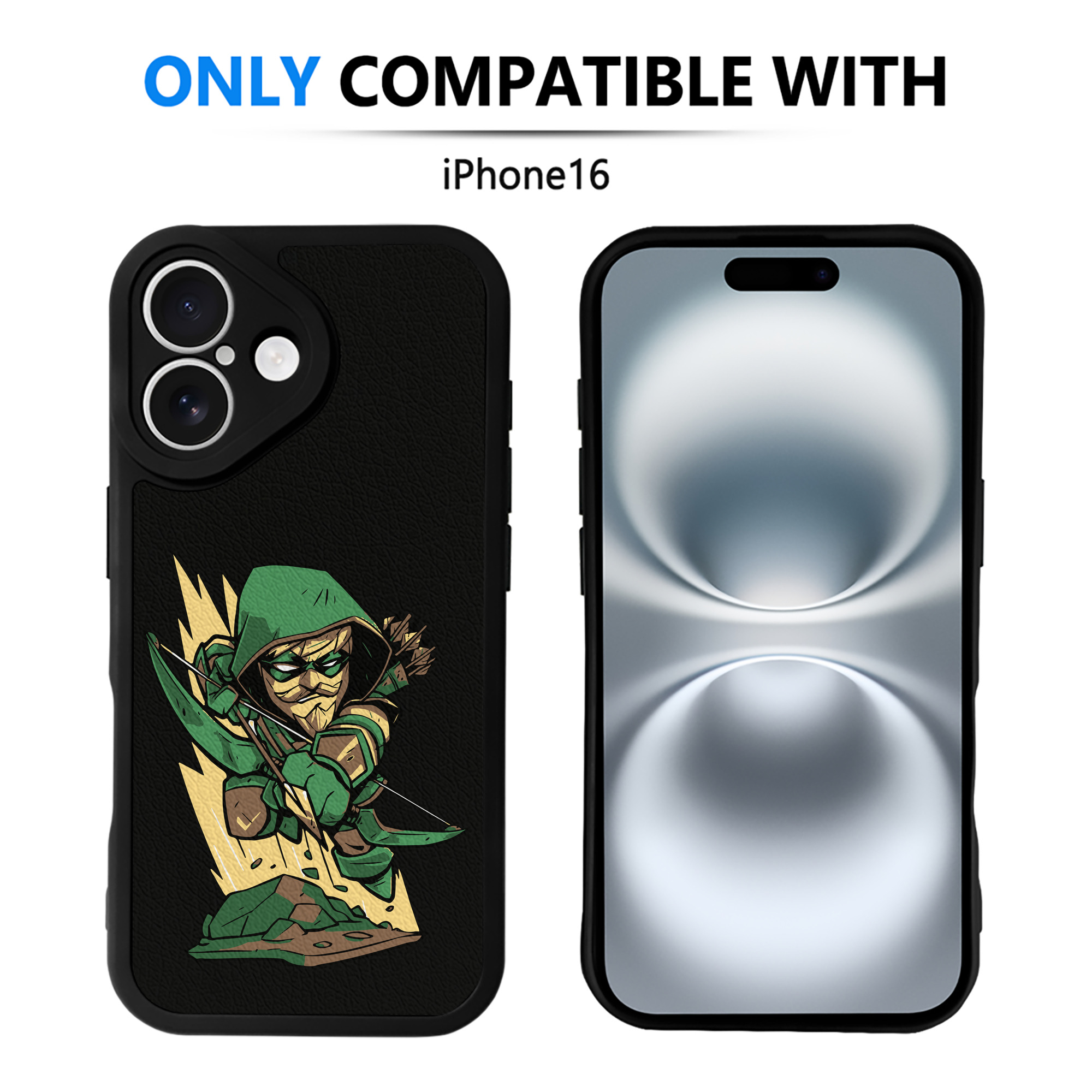 （画像用） アベンジャーズ The Avengers 【iPhone 16シリーズ対応】シリコンスマホケース（レザー調） 材質：シリコン